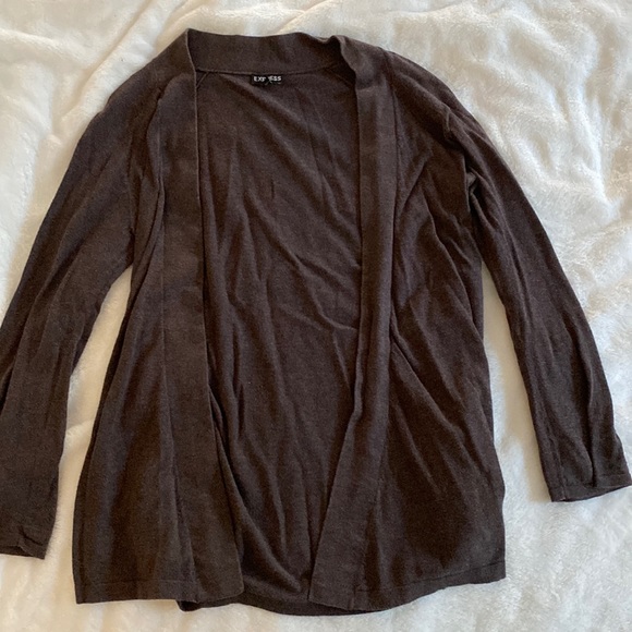 Express Sweaters - 3/4 sleeve open flowy cardigan